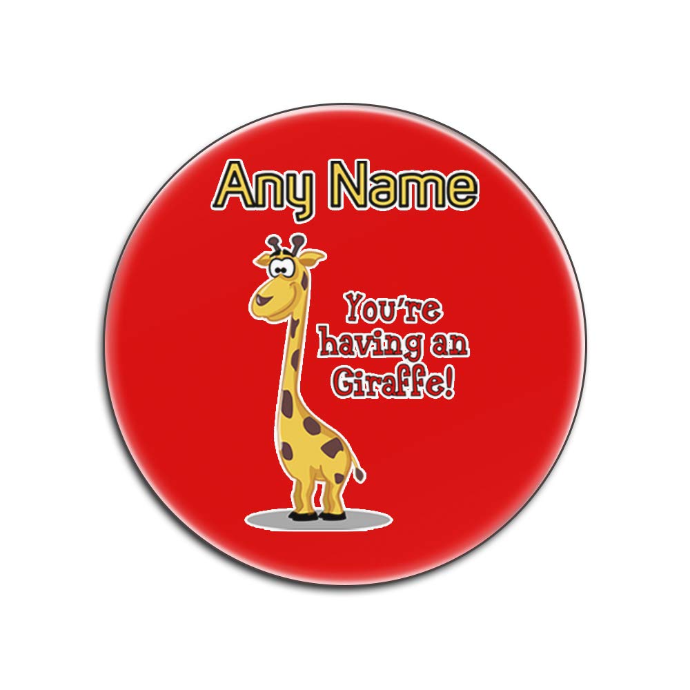 Dessous-de-verre girafe rouge pour animer vos apéritifs entre amis