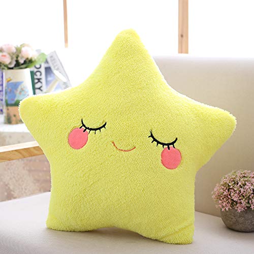 ryc cojín peluche luna almohada Doudou Décor Noel PP algodón niña niño cámara, algodón, amarillo, 40*45cm