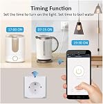 Tuya WiFi Smart Socket 16A/20A with Power Metering Mobile APP Remote Control European Standard