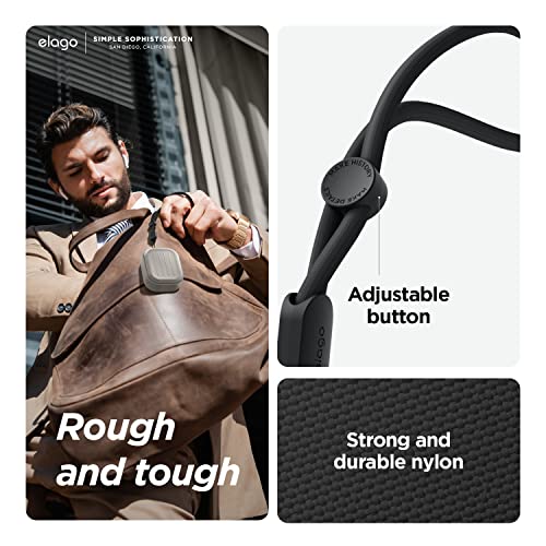 elago Capa Armor compatível com AirPods Pro 2 – Cordão incluído, suporta carregamento sem fio, resis