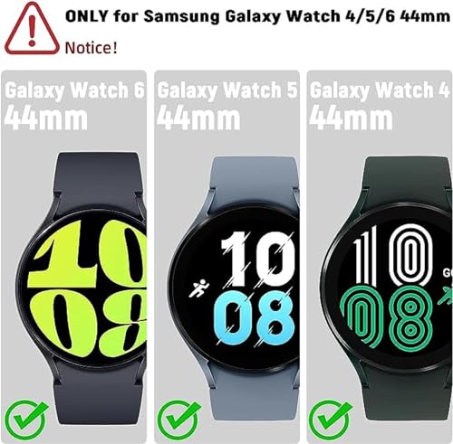 Image of Tempered Glass Screen Protector for Samsung Galaxy Watch 7 / Watch 6 / Watch 5 / Watch 4 (44mm) (1.4 inch inch) (Pack of 2)