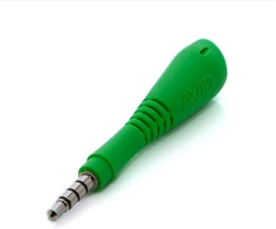 AVID Fishbone 25 Pack Flexible 3.5 mm TRRS Adapter, Green