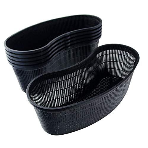 Pisces Pond Kidney Contour Plant Basket 45 x 18 x 15cm - 6 Pack of Pond Planting Pot