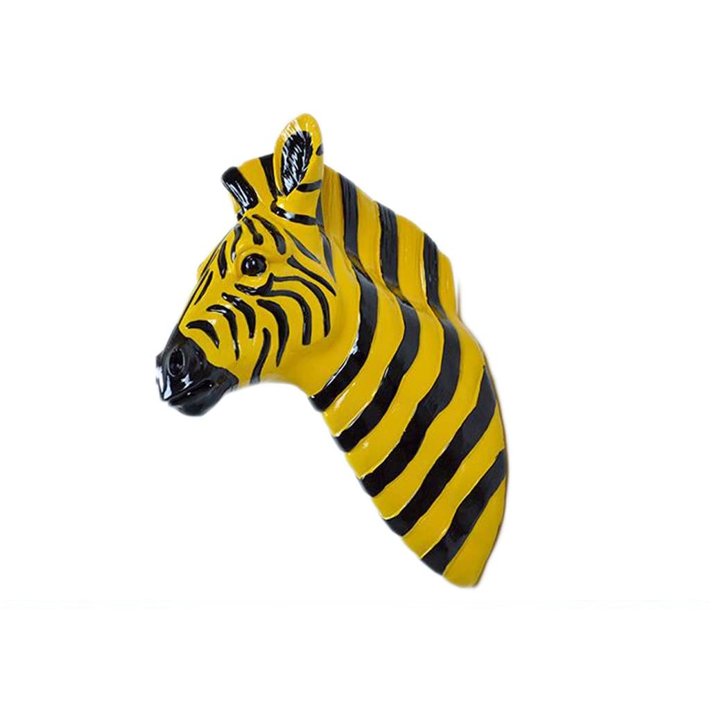 Décoration murale tête d'animaux RJJ simulation zebra head pour magasin de vêtements