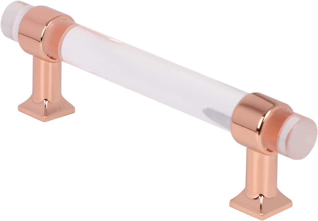 Buу 1 gеt 1 knobelite 50 Pack Kitchen Hardware Cabinet Pulls 4 inch Hole Center Acrylic Clear Crystal Cabinet Handles, Drawer Pull for Kitchen Cabinet Cupboard, Rose Gold Zinc Alloy Solid Base Cabinet Knobs Suреr Sаlе 🛒 knobelite 50 Pack Kitchen Hardware Cabinet Pulls 4 inch Hole Center Acrylic Clear Crystal Cabinet Handles, Drawer Pull for Kitchen Cabinet Cupboard, Rose Gold Zinc Alloy Solid Base Cabinet Knobs