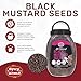 Black Mustard Seeds Whole 4.5 LB Bulk Jar - All Natural, Gluten Free, 100% Pure, Robust Flavor - by Spicy World