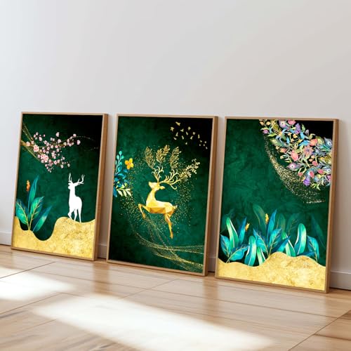 Image of kotart Modern Wall Art Framed Painting for Wall Decoration - Wall Paintings for Living Room, Bedroom - Set of 3 - D (Art 6, 10x13 inch)