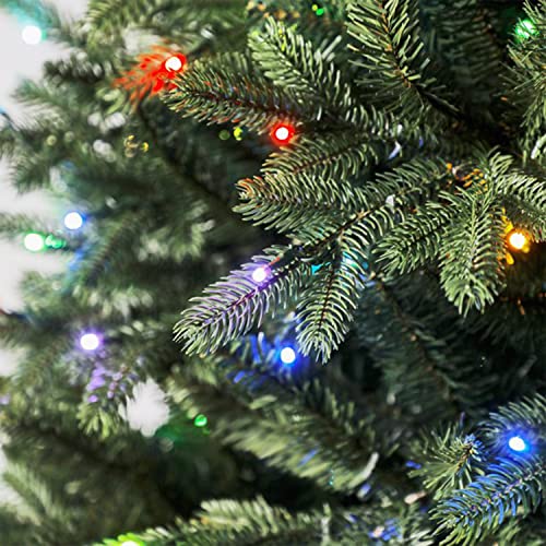 Image of Home Heritage 16.3 Foot Lumations 50 Count Wrapped Dome Christmas Lights - Indoor /Outdoor RGB LED String Lights - Holiday Decor