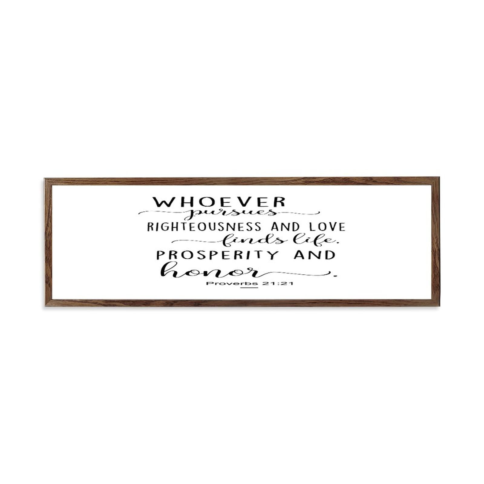 Plaque en bois de décoration murale 15,2 x 50,8 cm enseigne avec texte anglais