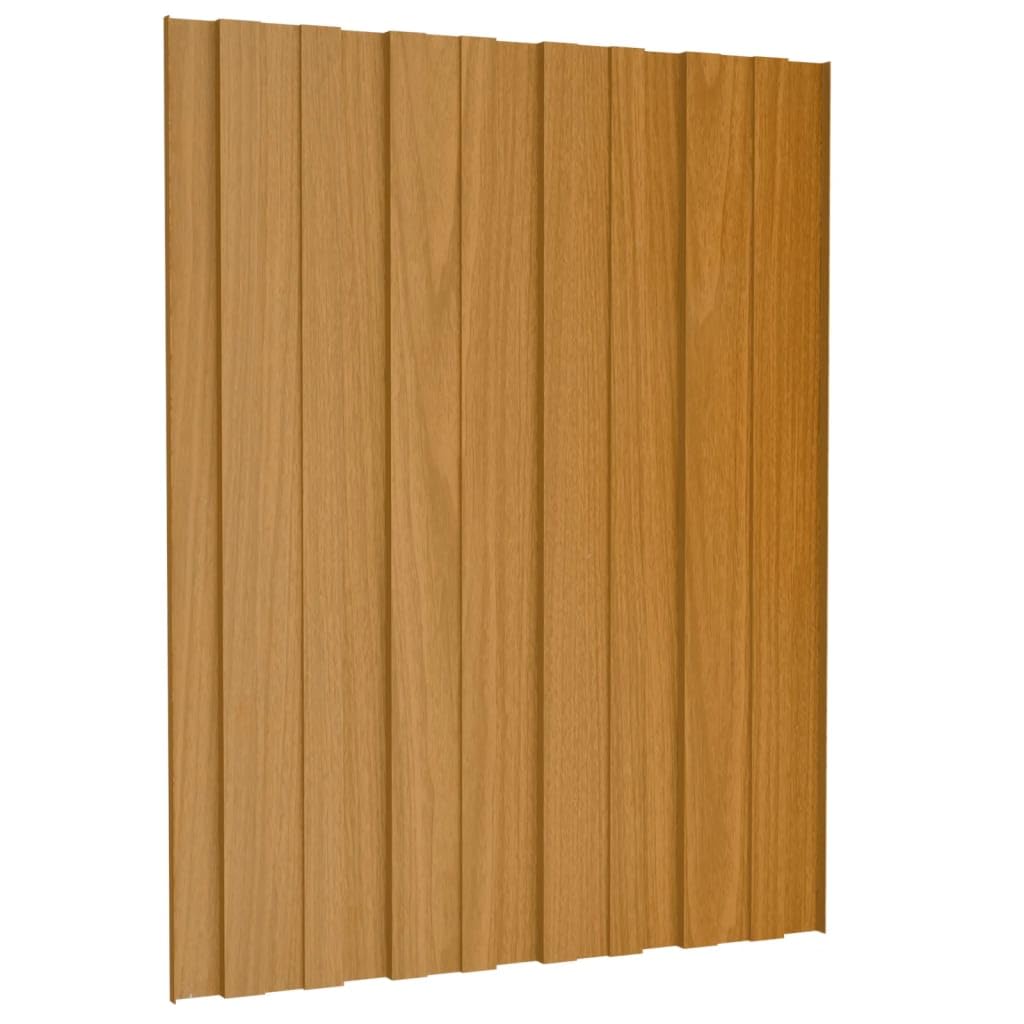 Materiały budowlane panele dachowe, 12 szt., stal ocynkowana, lekkie drewno, 60 x 45 cm, pokrycie dachowe