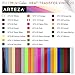 ARTEZA Heat Transfer Vinyl Sheets, 22 Multi-Color Iron On Transfer HTV Sheets, 10x12 Inches, Flexible & Easy to Weed, Use with Any Craft Cutting Machine, Boxed