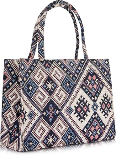 Image of Women Multicolor Tote Bag Stylish Versatile Messenger Handbag