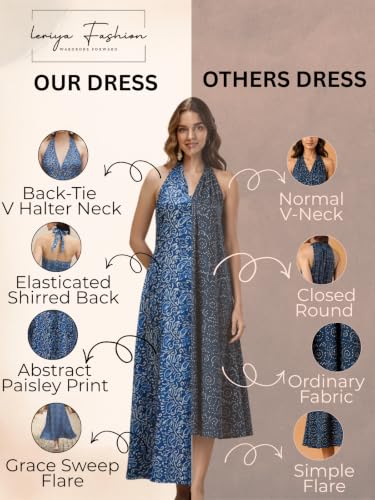 Image of Leriya Fashion Dress for Woman | Elegant Floral Printed | Western Dress for Women | One Piece Maxi | Rayon Western | Women Party