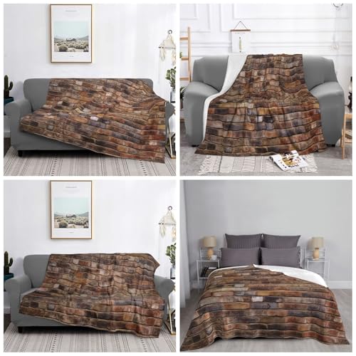 Couverture murale de brique en microfibre contre le froid de la climatisation sur canapé - 8