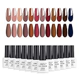 Einige Farben sind durchscheinend, schön für einen natürlich aussehenden Nagel. Bitte beachten Sie, dass Sie mehr als 2 Schichten auftragen müssen, wenn Sie nach einem undurchsichtigen Nagel-Look suchen.