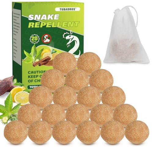 Snake Repellent, 20 Pack Natural Plant Essential Oils to Repel Snake, Snake Away for Yard, Snake