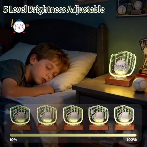 Image of CoolGift Mart Light Up Baseball Glove Display Stand