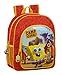 Safta 612083640 Mochila Escolar Junior de Bob Esponja adaptable a carro, Talla única, Naranja/Amarillo