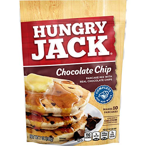 Hungry Jack Complete Chocolate Chip Pancake and Waffle Mix, 7 Ounce (Pack of 12)