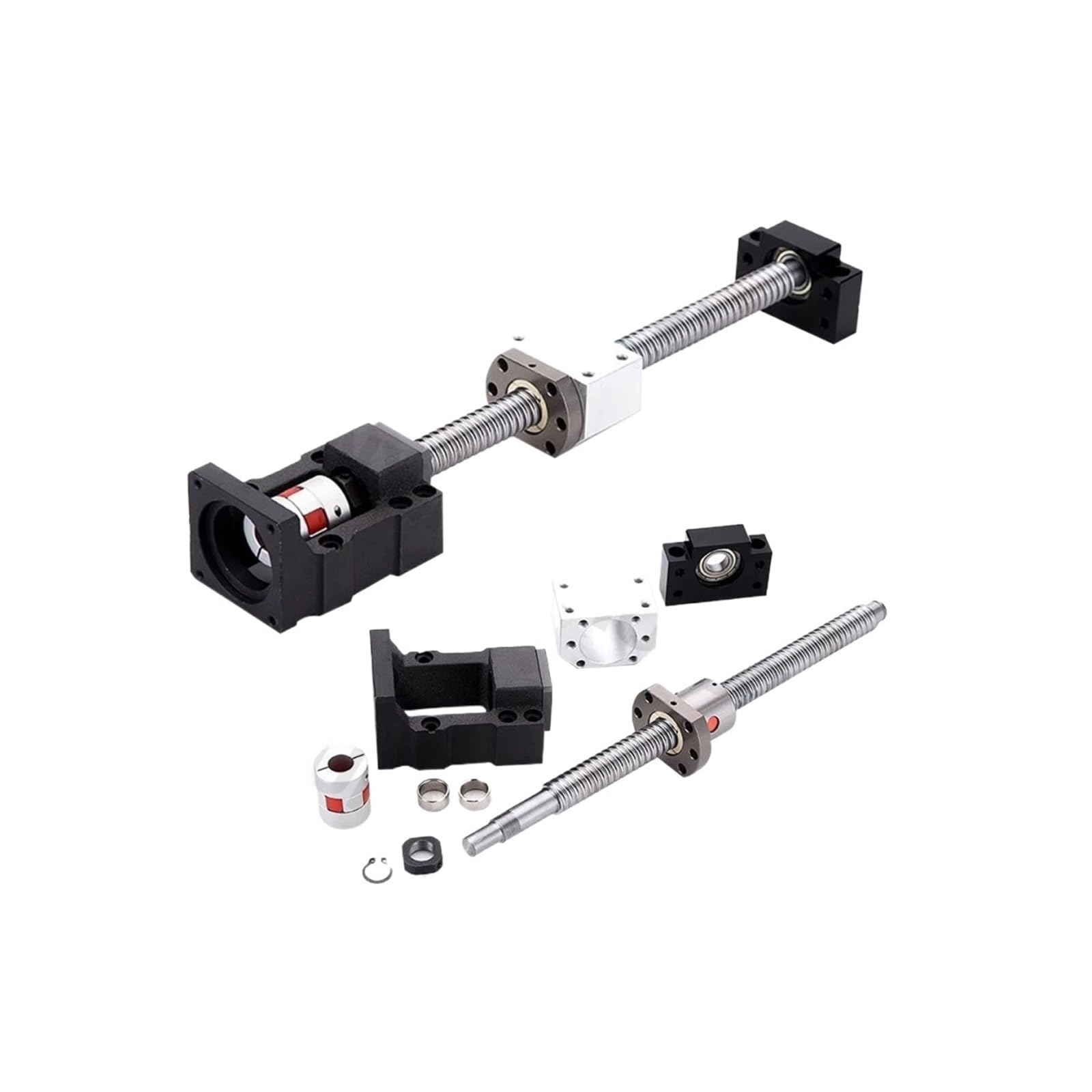 Kugelschrauben, Anti-Spiel, Kugelgewinde-Set SFU3205 + 2 Linearführungen HGR30 + 4 Blöcke HGH30CA + HM25-110 L300-1000 mm (1000 mm)