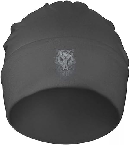 Viking Celtic Wolf Fenrir - Gorro de punto fino con estampado 3D de mito nórdico