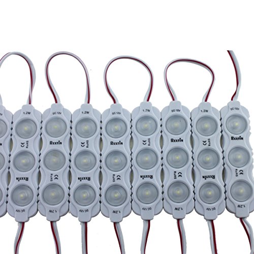 Image of Super Bright 200pcs New Model 2835 3 LED Module 120-150LM Per Module Waterproof Decorative Light for Letter Sign Advertising Signs with Tape Adhesive Backside 3 Years Warranty (Warm White)