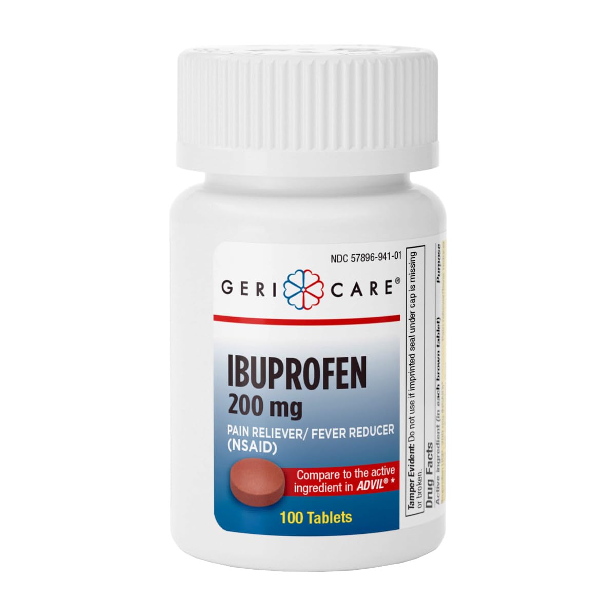 Geri Care IBUPROFEN Pain Relief Tablets (100 Count)