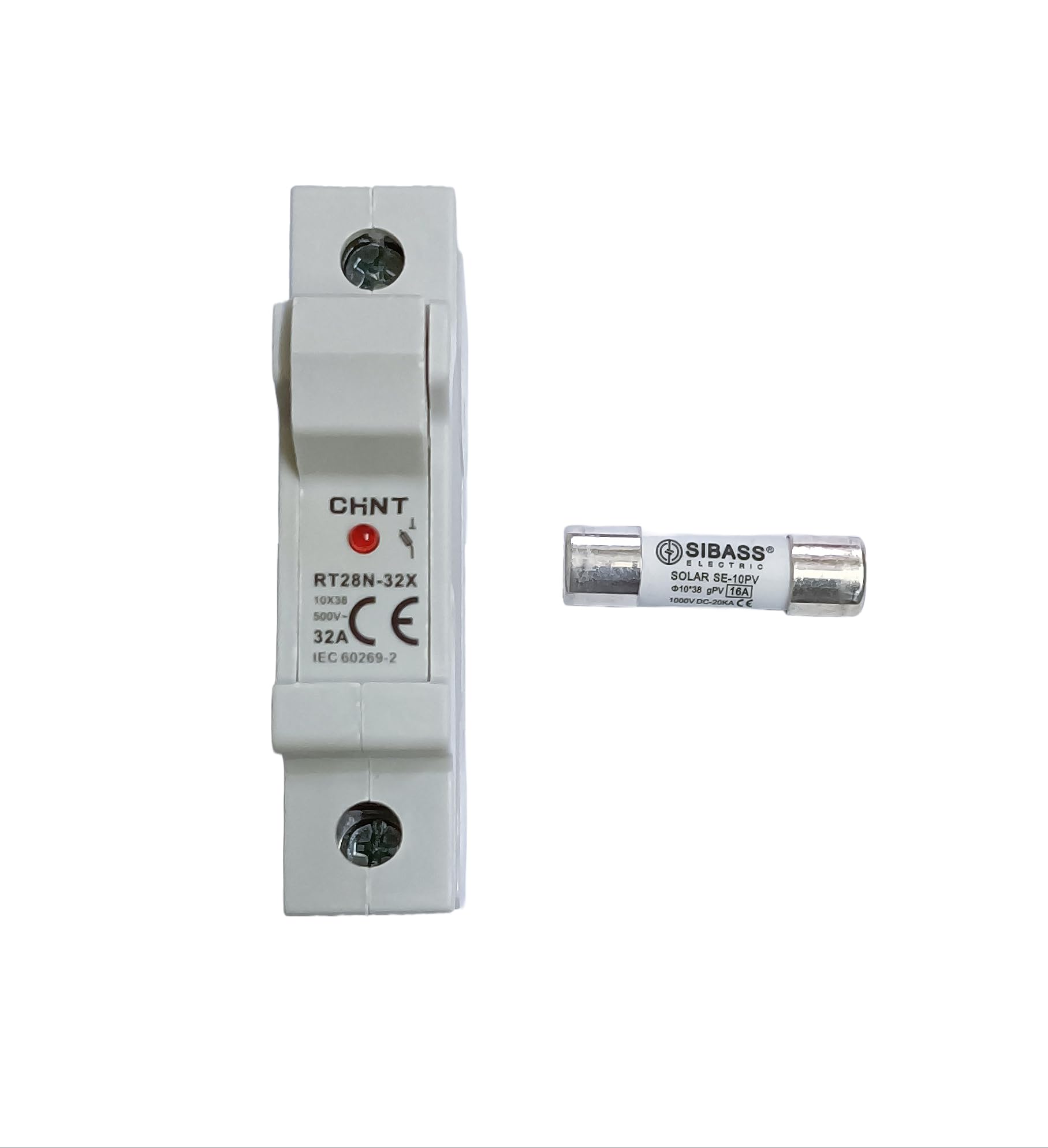 Aspa Solar Chint Fuse Holder with Indicator and DC Fuse 16A Sibass-image-33