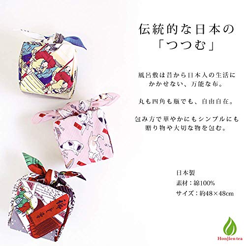 Honjien 080-TF-20720-114 Furoshiki Traditional Japanese Fabric - Bento Lunch Wrapping Cloth Bandana thumb #1