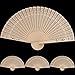 Dacitiery 4 Stück Handfächer, Hochzeitsfächer Dekoration faltbar chinesischer Stil Ventilator aus natürlichem Vintage Handheld Faltventilator für Hochzeit Sommer Party