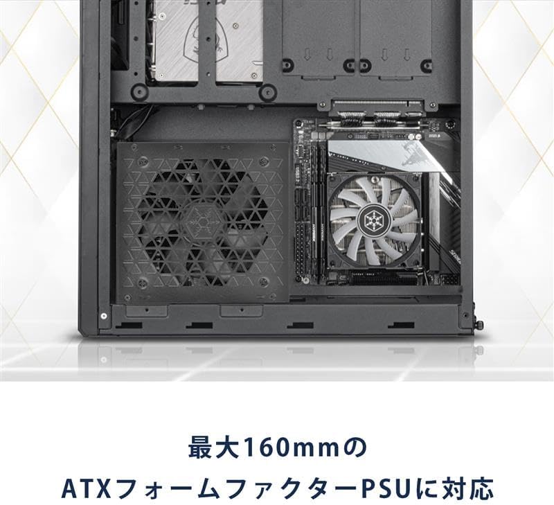 Silver Stone Silverstone Milo Series Slim/Compact Mini_ITX Case SST-ML12B Genuine Japanese Distribution Product