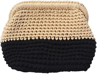 Handmade Women's quilted crochet clutch