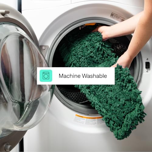 Image of 24 Inch Green Commercial Dust Mop & Floor Sweeper with Extendable Handle - Mop for Hardwood, Tile, and Concrete Floor Cleaning
