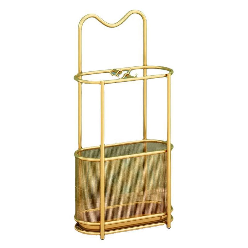 KLerDH Umbrella Stand, Iron Art Drainage Umbrella Frame Door Bucket Rack