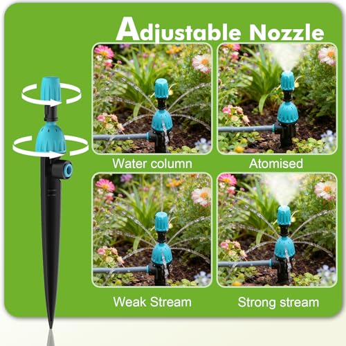 Kit d'irrigation goutte à goutte 52m avec programmateur 2 sorties - 7
