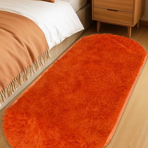 Tapis de decoration d'interieur blanc ovale texture epaisse