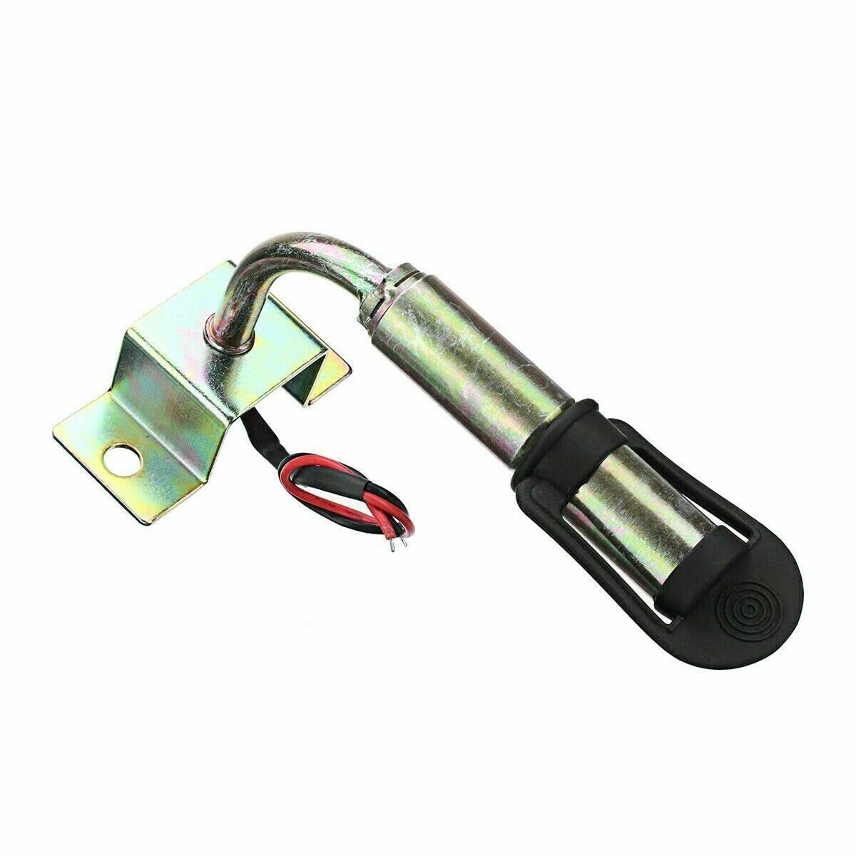 J/J Gyrophare LED Orange 12V 24V E9 R65 + Support Tige DIN Latéral L-Forme en Acier Inox Balise d'Avertissement 3 Modes Éclairage Rotation et Flash pour Tracteur Camion Agricole