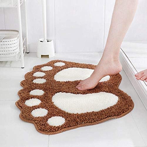 Xilei Absorbent Bath mats Bath Rugs 15.7 x 23.6 Inches for Tub, Shower, and Bath Room (Brown)