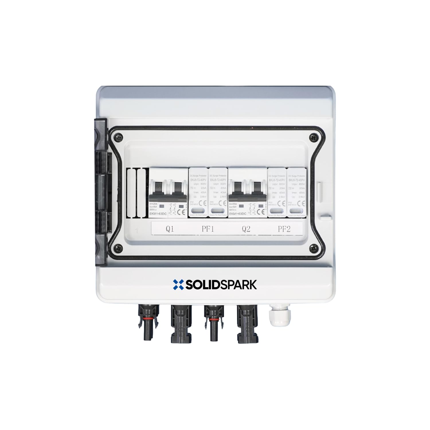 Cofanetto DC 500 V 2 MPPT - 2 Catene fotovoltaico - Connettori MC4