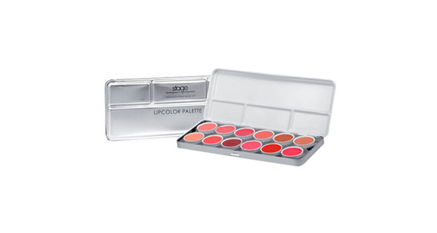LIPCOLOR PALETTE. Paleta profesional de labiales 12 tonos