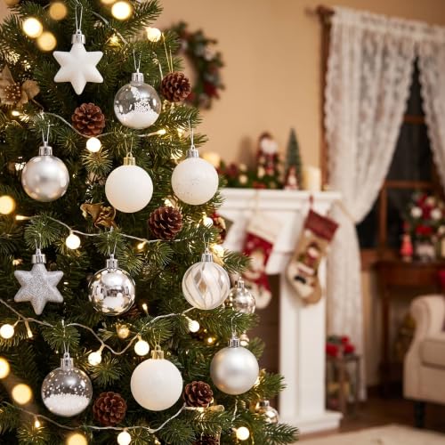 Victor's Workshop Weihnachtskugeln 35tlg. 5cm Plastik Christbaumkugeln Set,Weihnachtsbaumschmuck Dekoration Christbaumschmuck für… – Ansicht 2