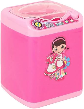 Amazon ミニ洗濯機のおもちゃ おもちゃの誕生日プレゼントのシミュレーション子供用洗濯機のおもちゃ電気洗濯機のおもちゃ 5 1 3 9 3 9in子供用ロールプレイ子供用子供 家事 おもちゃ