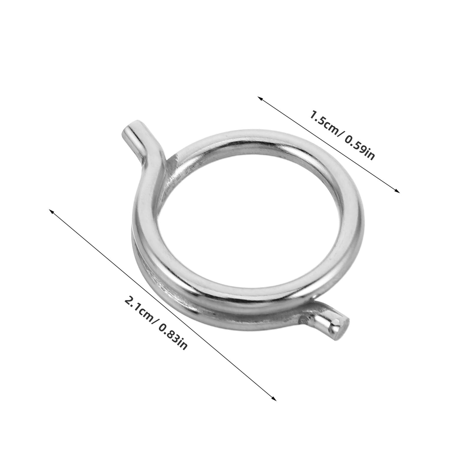 BESPORTBLE 15 Resortes de Recorte de Resortes de Acero para Tijeras de Cocina Rebote Automático, Resistentes para Tijeras de Aves y Carne en Restaurantes y Cocinas