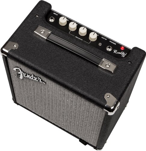 Fender Rumble 15 V3 Bass Amp for Bass Guitar, 15 Watts, with 2-Year Warranty 6 Inch Speaker, with Overdrive Circuit and Mid-Scoop Contour Switch - Image 3