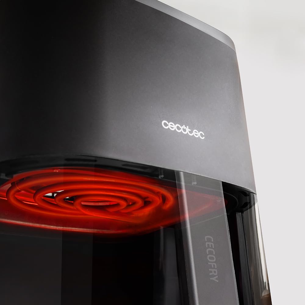 Cecotec frytkownica beztłuszczowa Cecofry Fantastik okna 6500. 6,5 L, 1700W, Technologia PerfectCook, 12 trybów gotowania, Dotykowy, Przyciemniany 80-200ºC, Okno, Kuchnia hast 60 min