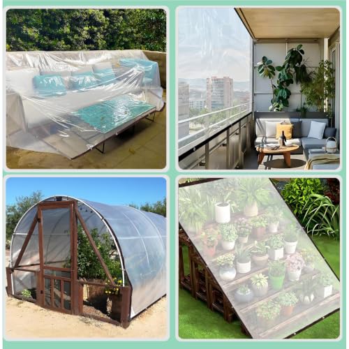 Película de construcción de 2x4m y lona impermeable para goteras y humedades en reformas 7