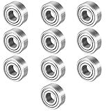 uxcell 10pcs MR104ZZ 4mmx10mmx4mm Double Shielded Miniature Deep Groove Ball Bearing