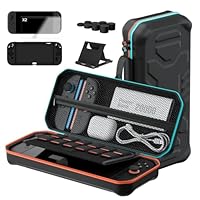 Hosanwell Switch 2 13 in 1 Accessories Set for 2025 Nintendo Switch2 Model,Switch2 Hard Carrying Case with Switch2 Protective Case,8 Thumb Grip,2 Screen Protector,1 Stand