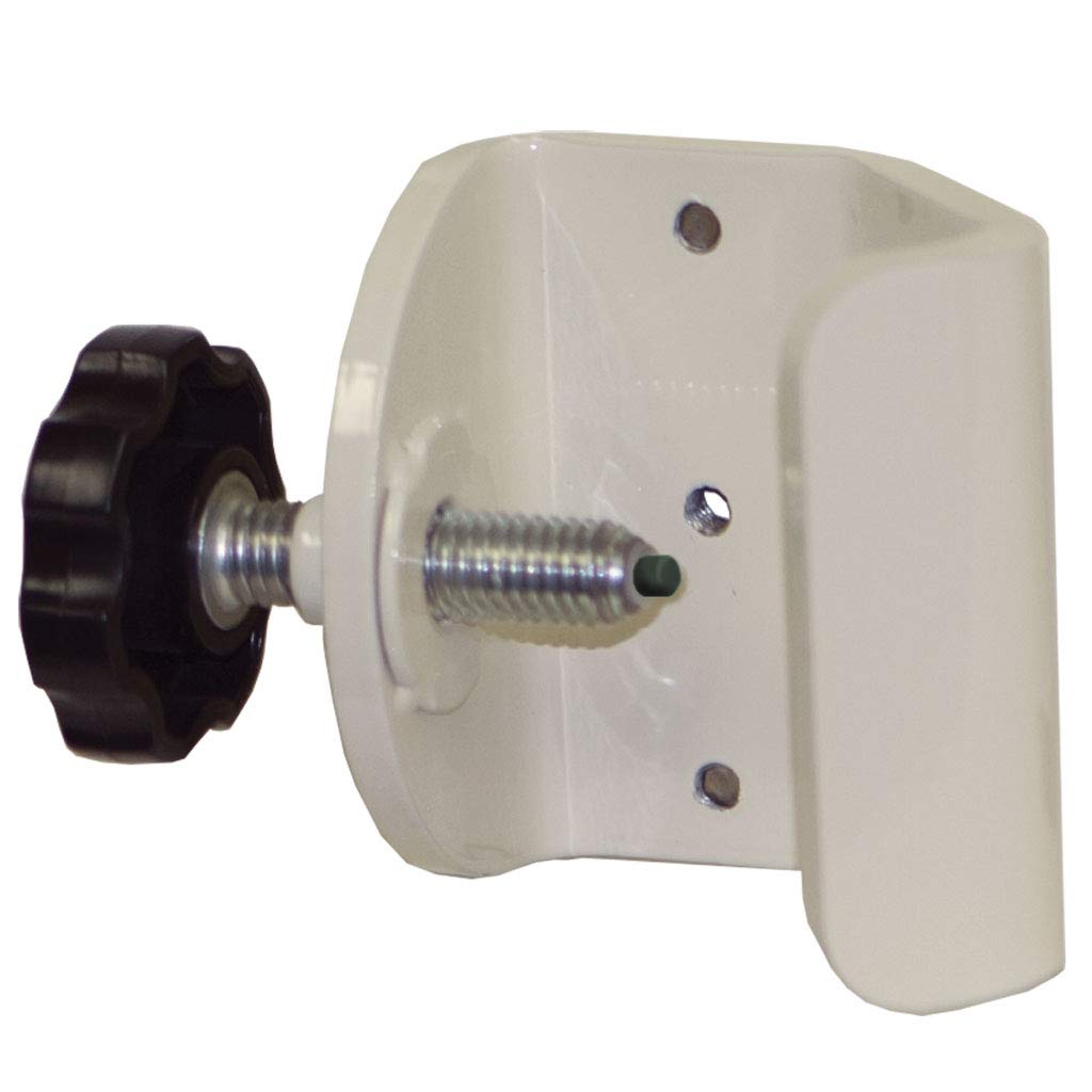 Disposable Wipe Bracket Pole Mount Attaches to BWX01-0412 for mounting to Standard IV Poles Quartz Beige Powder-Coated Steel Made in The USA Dims: 3”L x 1.55”W x 2.55”H