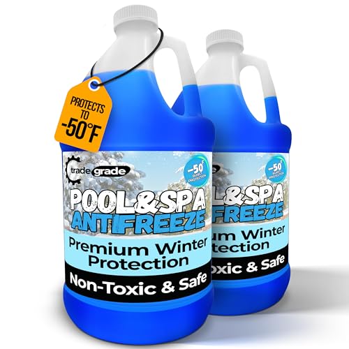 TradeGrade Spa and Pool Antifreeze for Winterizing Inground & Above Ground | 2 Gallon | 50F Freezing Point Protection